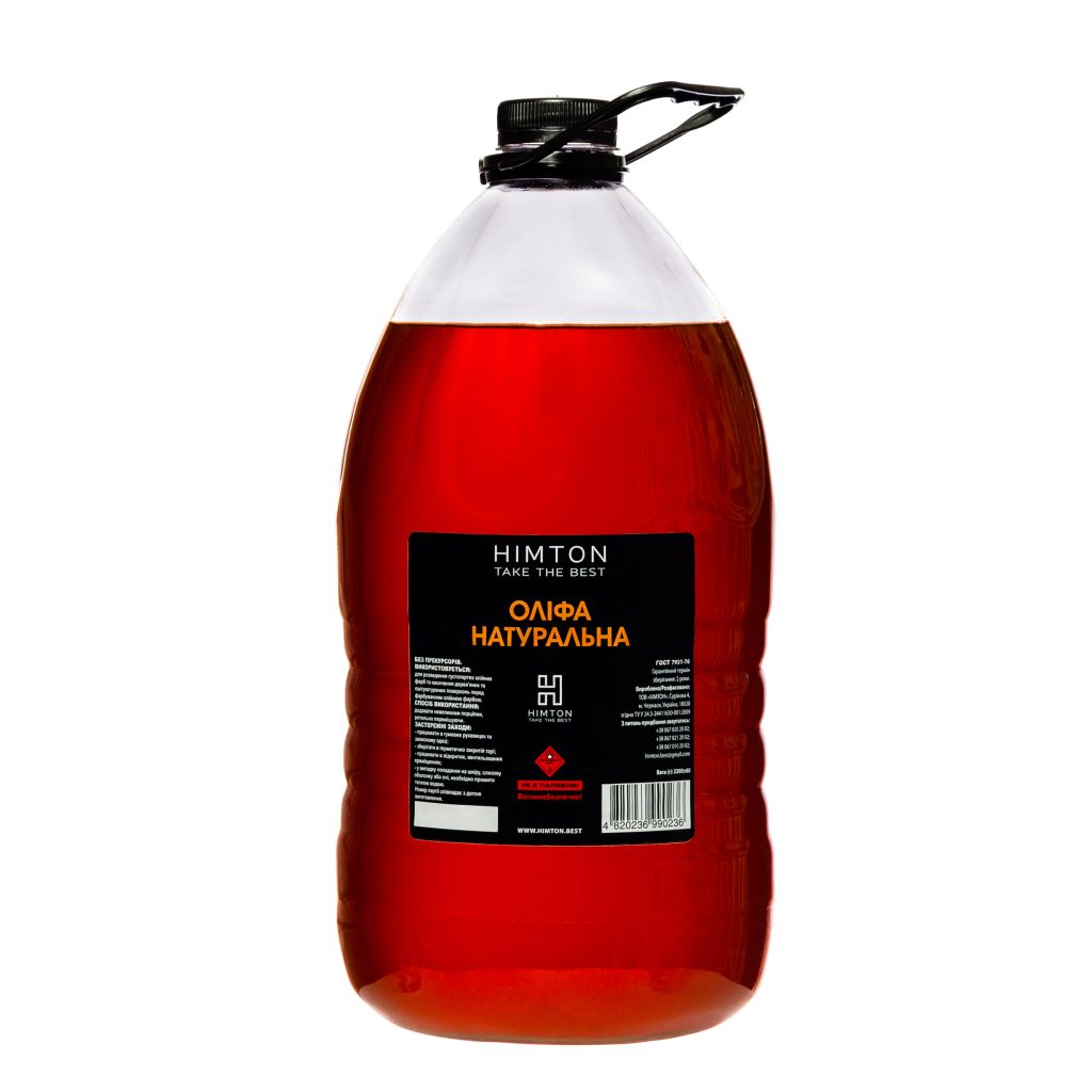 Оліфа натуральна 4,0л/3,10 кг. розчинник TM "HIMTON"